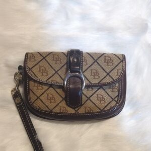 Dooney & Bourke Brown and Tan Crossbody Bag